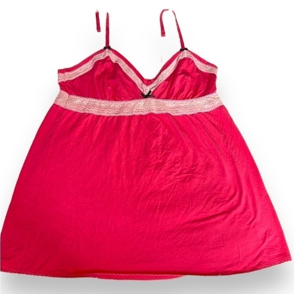 Victoria’s Secret hot pink sleep top super soft tank with lace M - Picture 1 of 5
